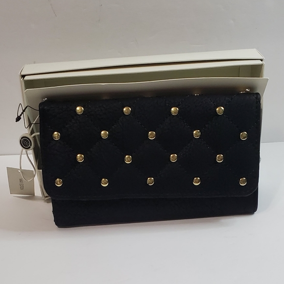 Max Edition Black Gold Stud Wallet - Picture 1 of 5